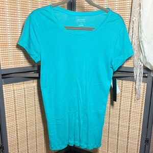 Daisy Fuentes Turquoise Short Sleeve Tee NWT